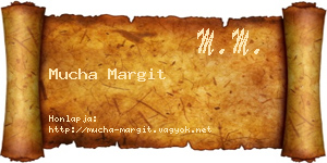 Mucha Margit névjegykártya